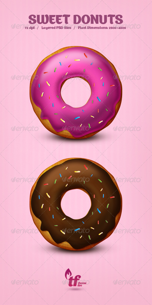 Download Sweet Donuts Psd By Themefire Graphicriver