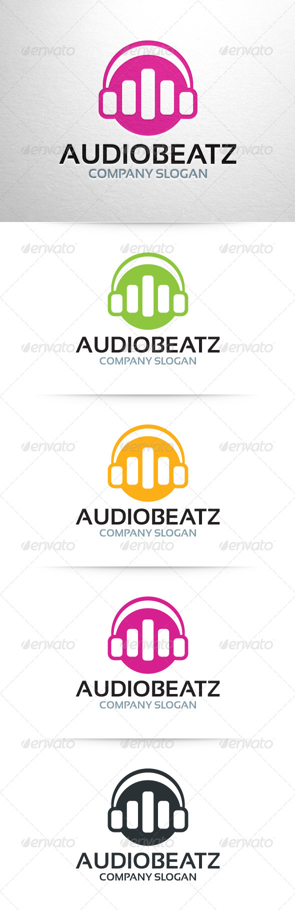 Audio Beatz Logo - Abstract Logo Templates