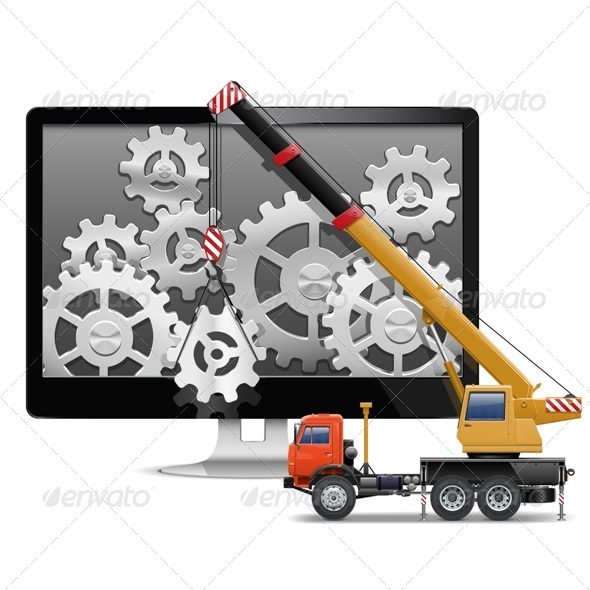 Computer Repair Concept - Computers Technology