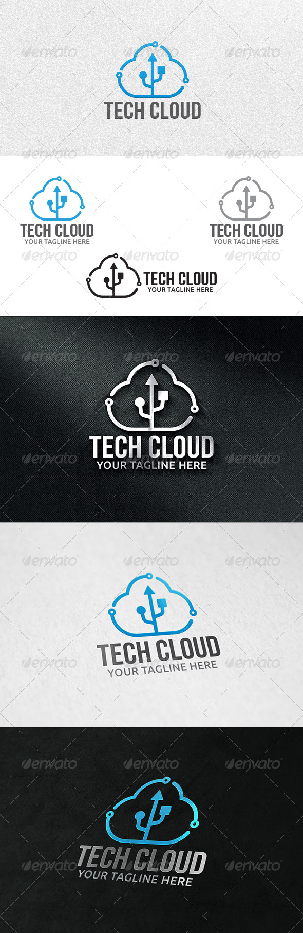 Cloud Tech - Logo Template - Symbols Logo Templates