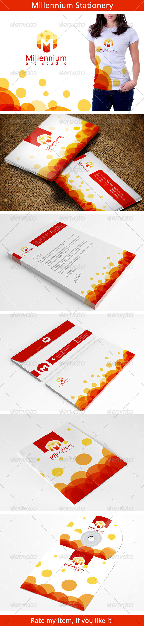 Colorful Stationery Template - Stationery Print Templates