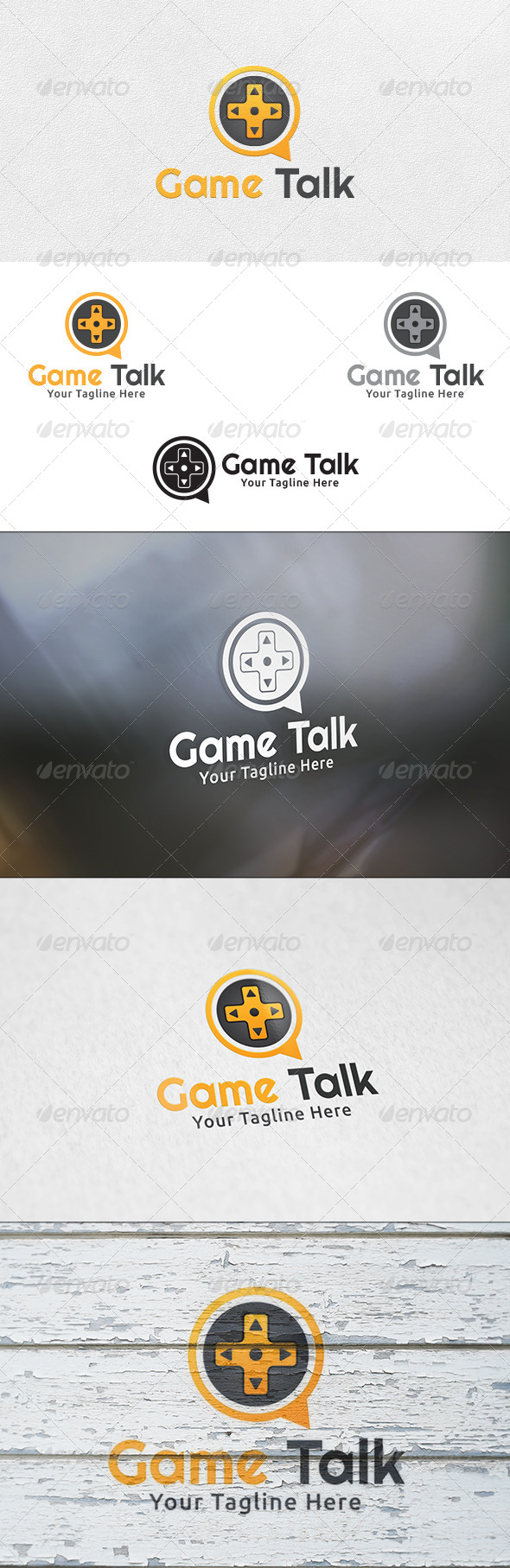Game Talk - Logo Template - Objects Logo Templates