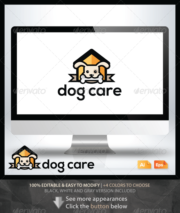 Dog Care - Animals Logo Templates