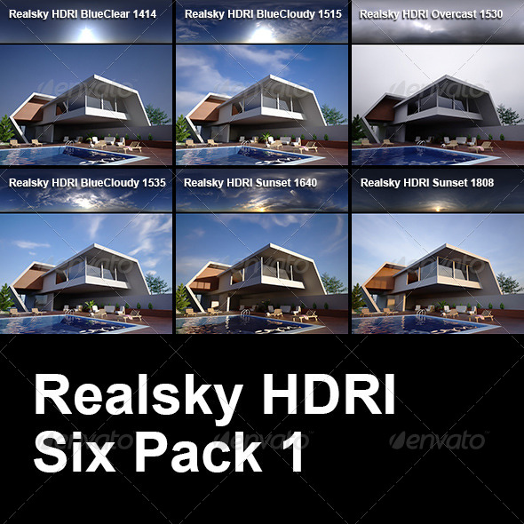 Realsky HDRI Six Pack 1 - 3DOcean Item for Sale
