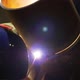 Welder Takes Off and Puts on a Mask Slowmotion Footage - VideoHive Item for Sale