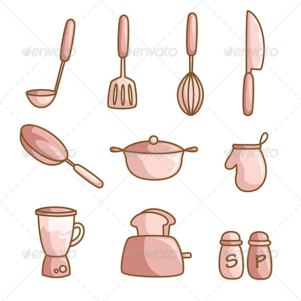 Cooking Utensils - Objects Vectors