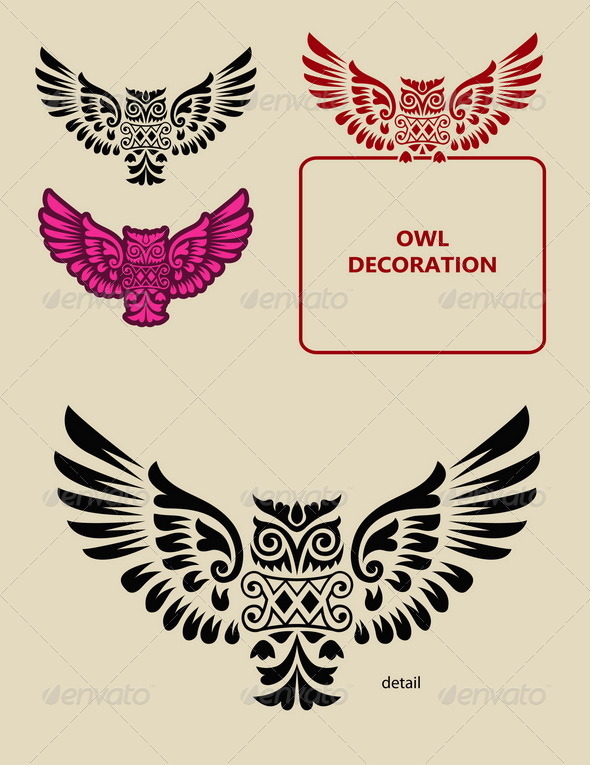 Owl Decoration - Animals Characters