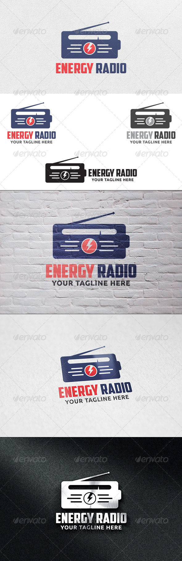 Energy Radio - Logo Template - Objects Logo Templates