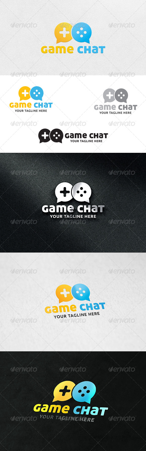 Game Chat - Logo Template - Symbols Logo Templates