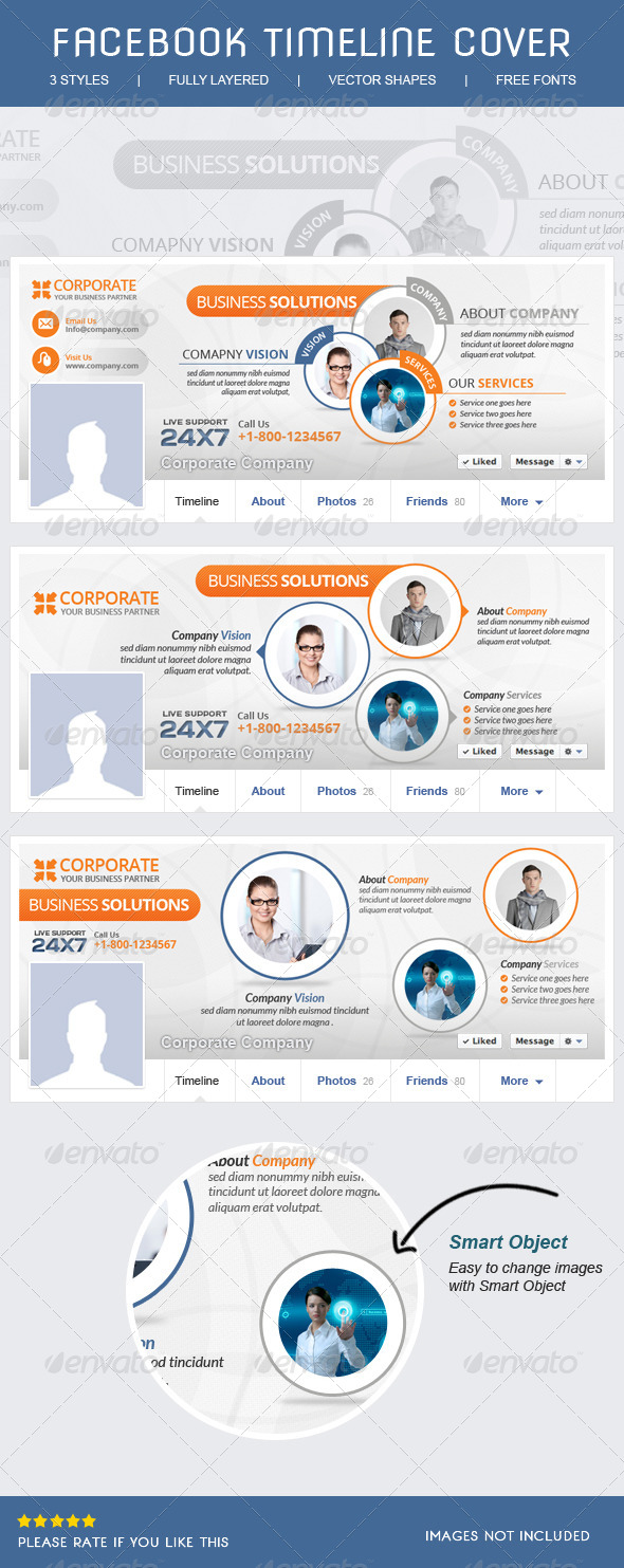 Corporate Facebook Timeline - Facebook Timeline Covers Social Media