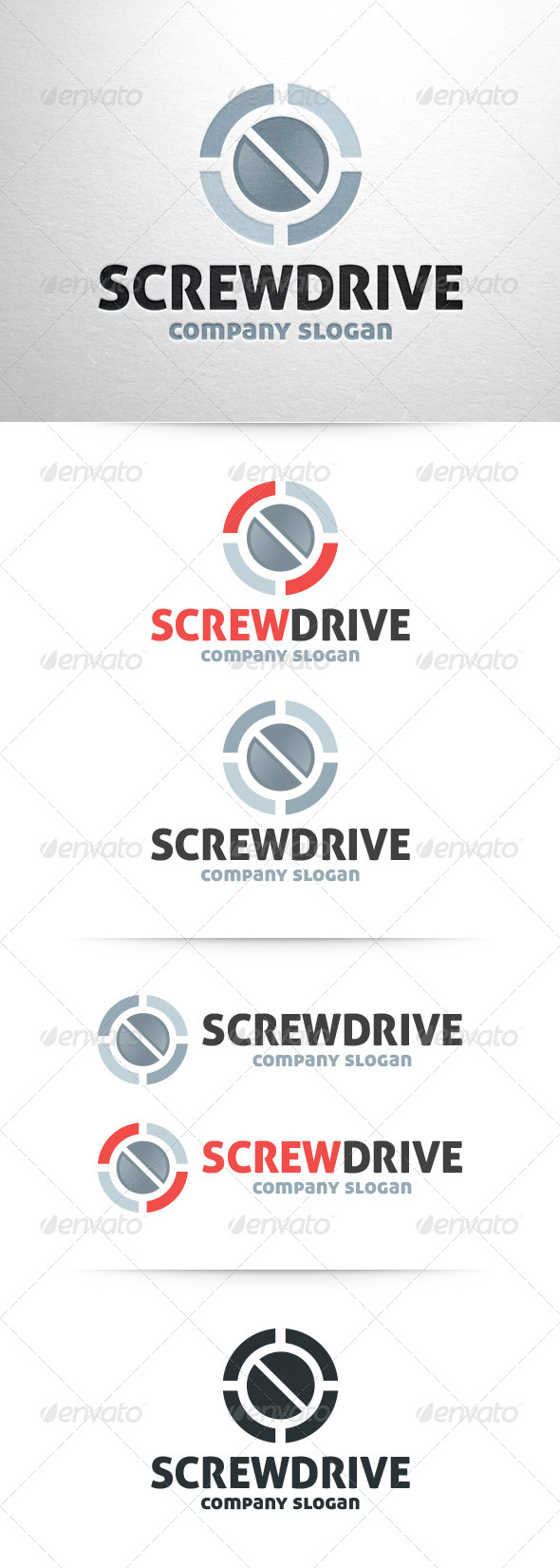 Screwdrive Logo Template - Objects Logo Templates