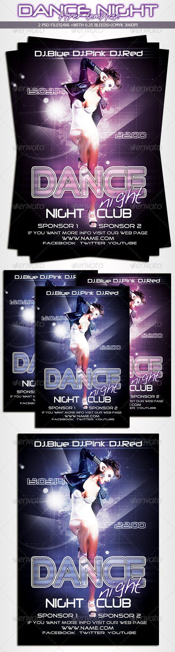 Dance Night Flyer - Clubs & Parties Events