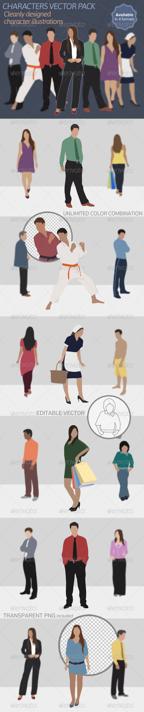 Characters Vector Pack - People Characters