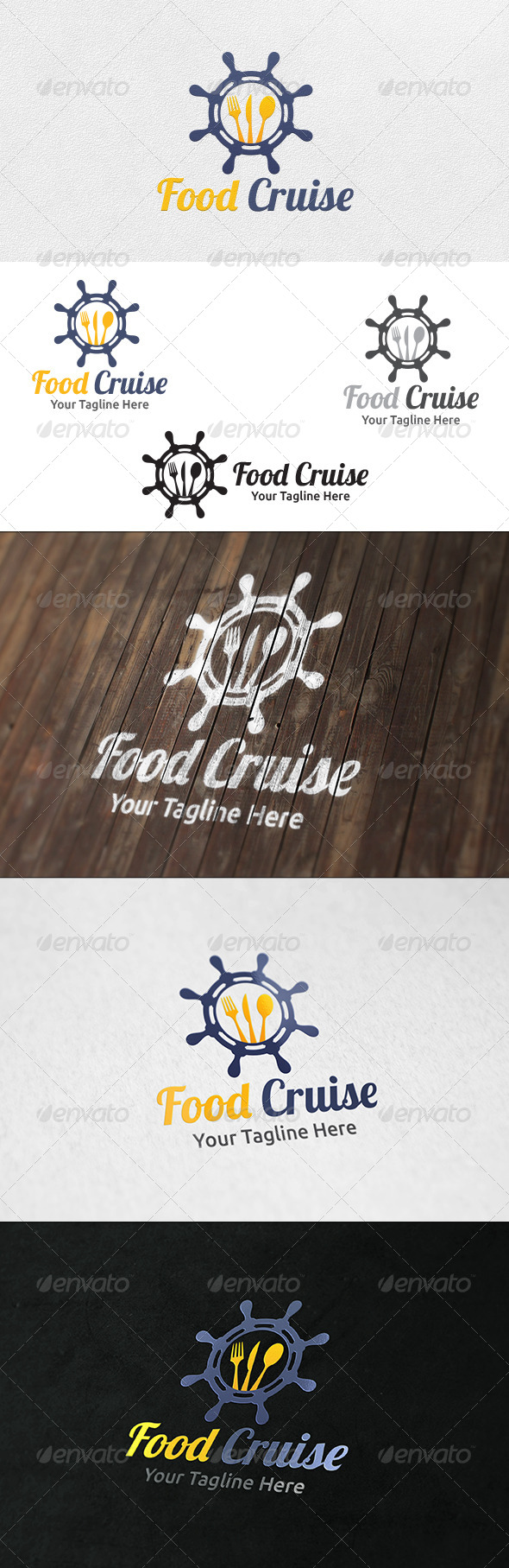 Food Cruise - Logo Template - Food Logo Templates