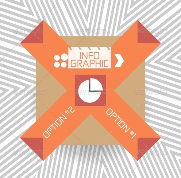 Geometric Infographic Retro Banner - Decorative Symbols Decorative