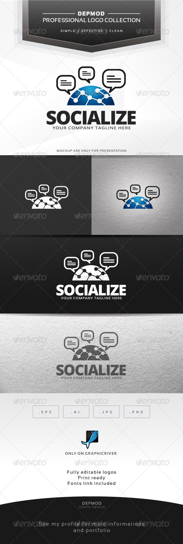 Socialize Logo - Symbols Logo Templates