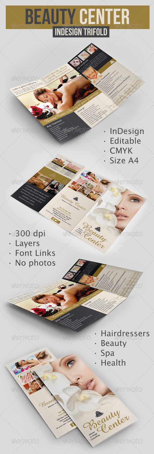 Beauty Center Trifold - Corporate Brochures