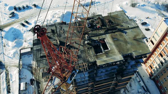 View From Above of an Urban Building in Progress alt