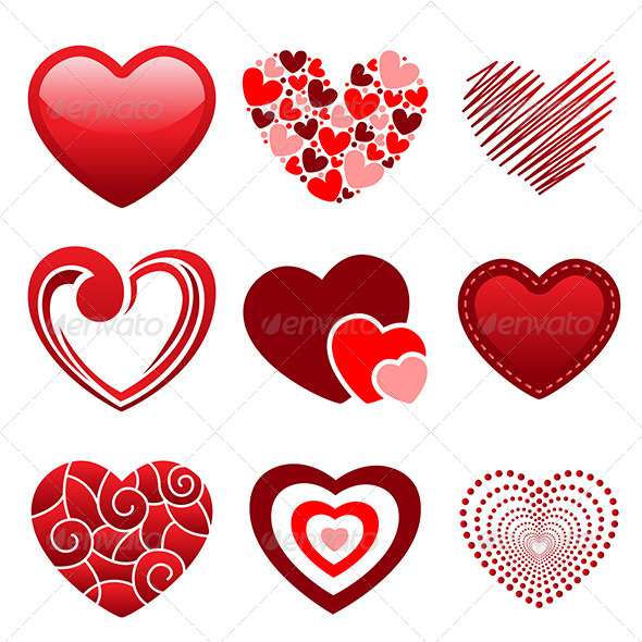 Heart Icons - Valentines Seasons/Holidays