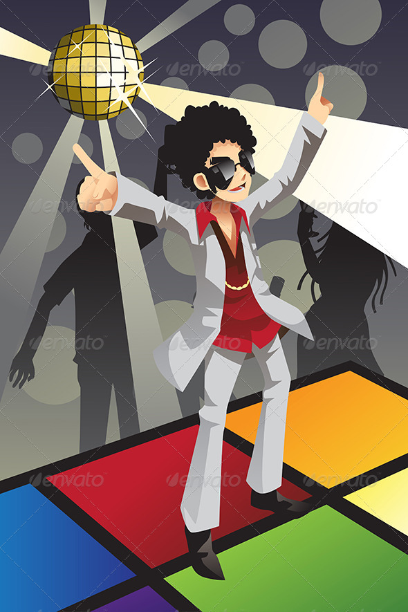 Disco Man - People Characters