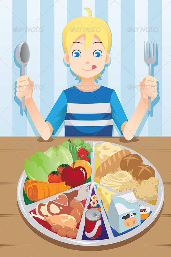 Eating Boy - People Characters