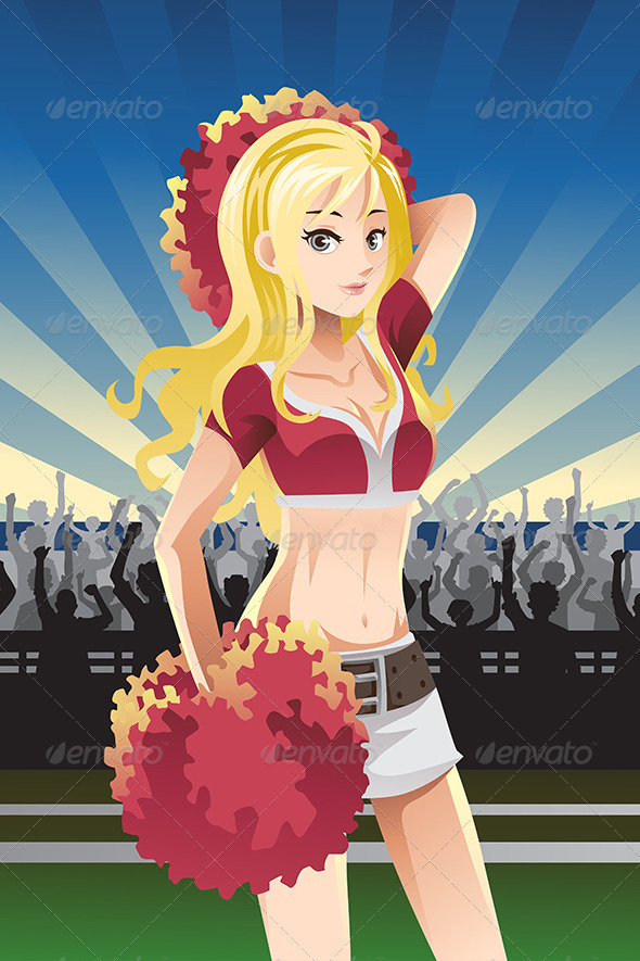 Cheerleader - Sports/Activity Conceptual