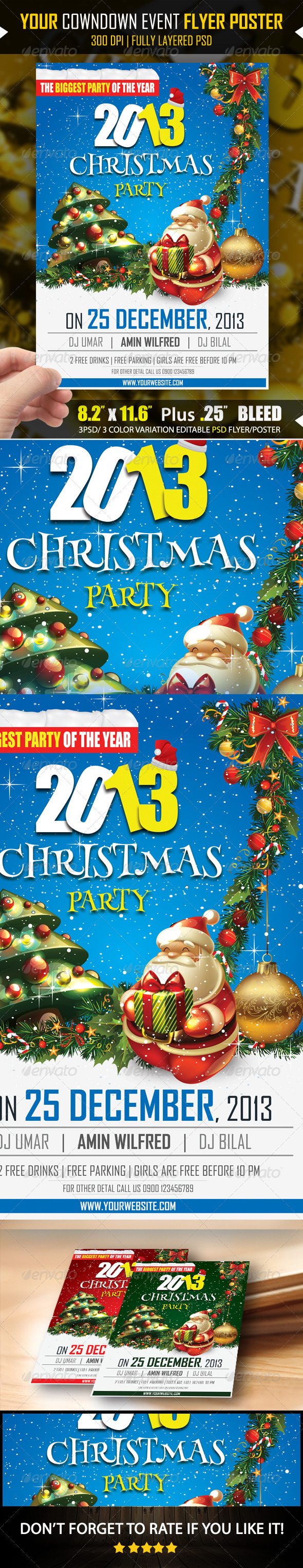 Holiday christ Party Flyer - Clubs & Parties Events