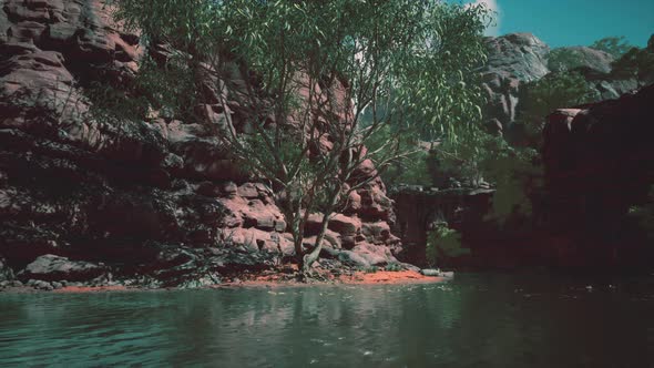 Lake Powell at Sunny Day in Summer alt