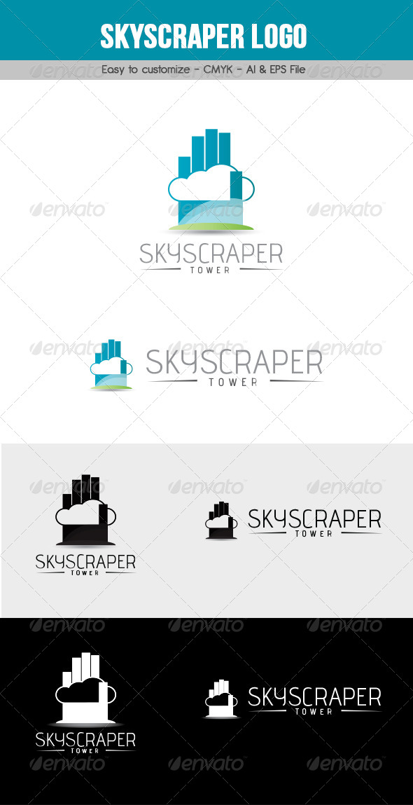 Skyscraper Logo - Buildings Logo Templates