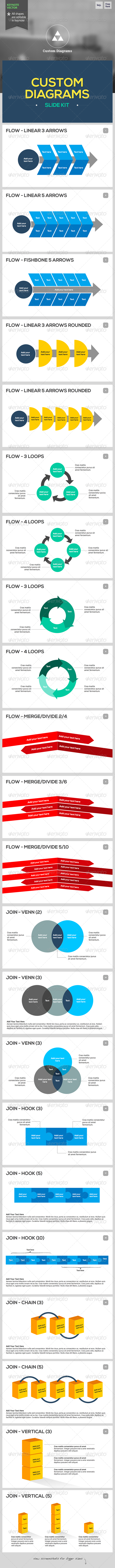 Custom Diagrams - Keynote Template - Keynote Templates Presentation Templates