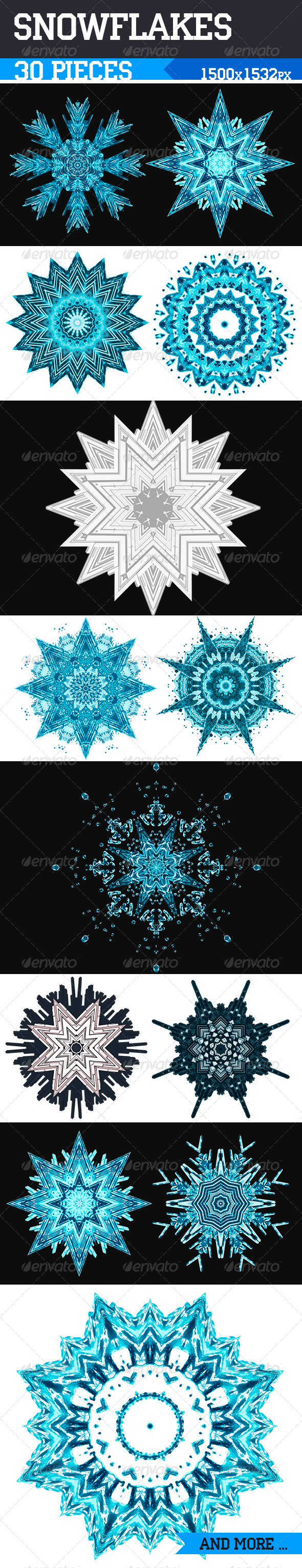 Snowflakes - Objects Illustrations