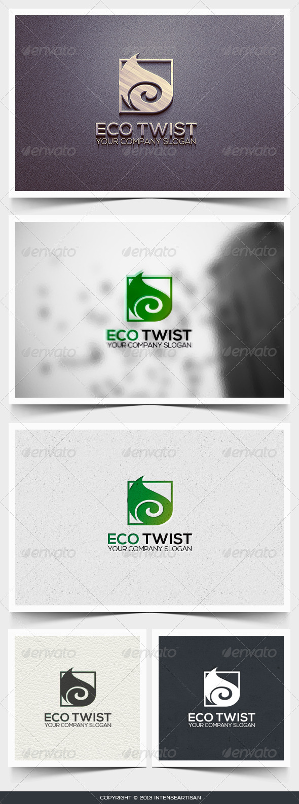 Eco Twist Logo Template - Nature Logo Templates