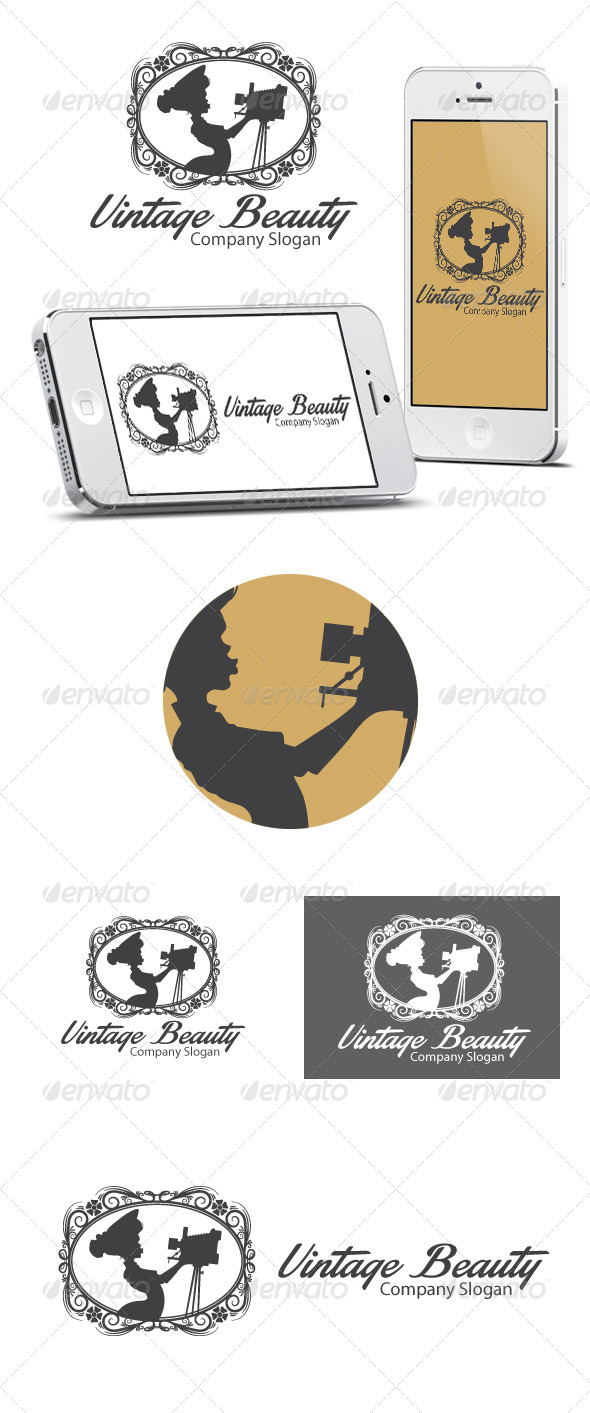 Vintage Beauty - Humans Logo Templates