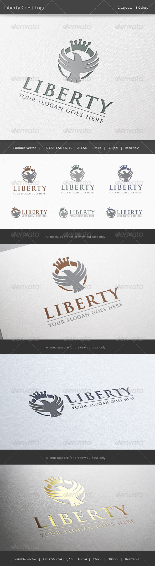 Liberty Crest Logo - Crests Logo Templates