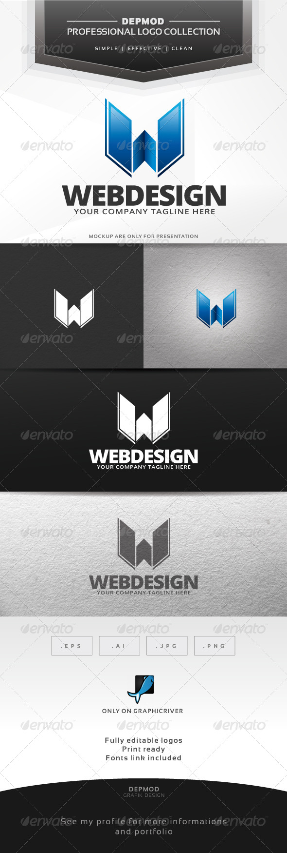 Web Design Logo - Letters Logo Templates