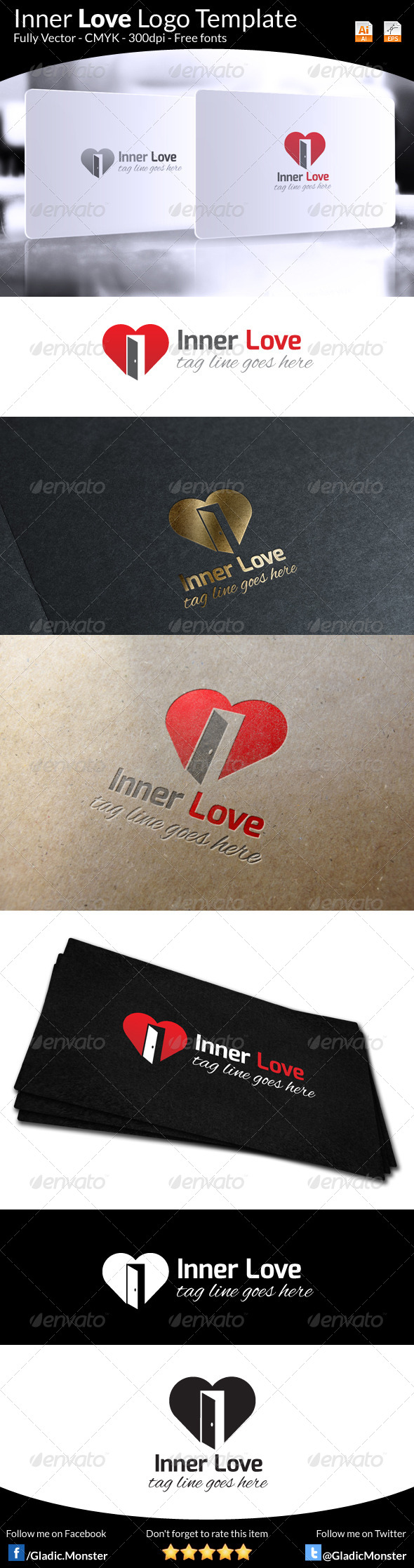 Inner Love Logo Template - Symbols Logo Templates