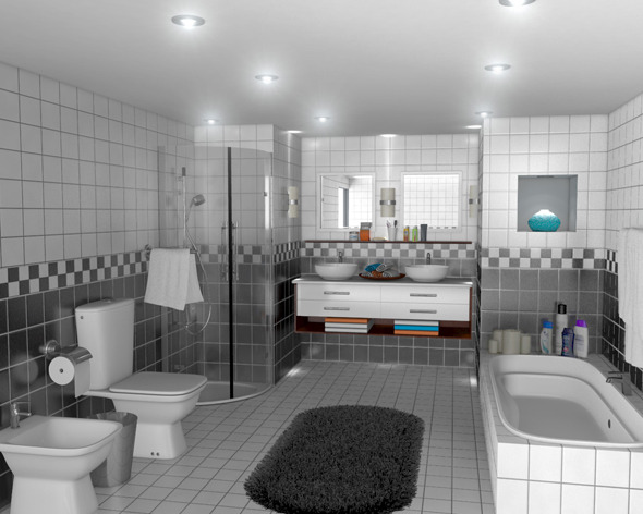 Realistic Bath Room - 3Docean 673662