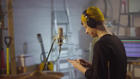 Musician Relaxing During Break alt