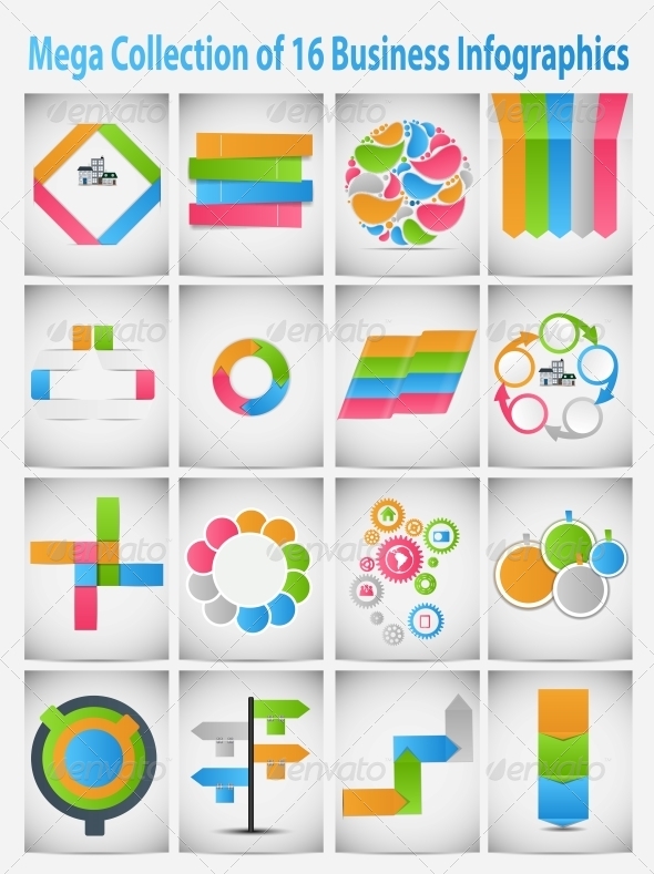 Mega Collection of Business Infographics - Web Technology