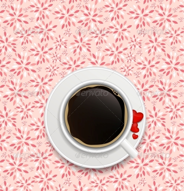 Coffee Invitation Background Vector - Birthdays Seasons/Holidays