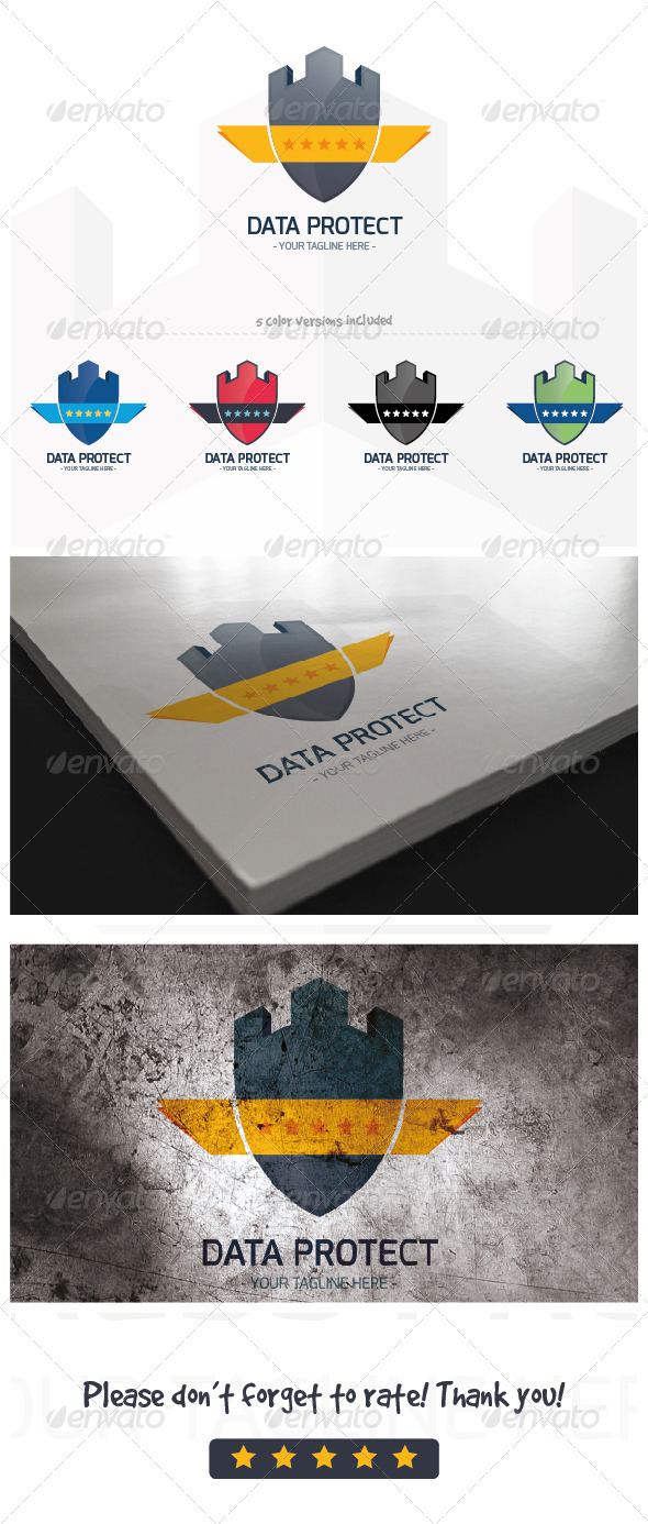 Data protect logo template - Buildings Logo Templates