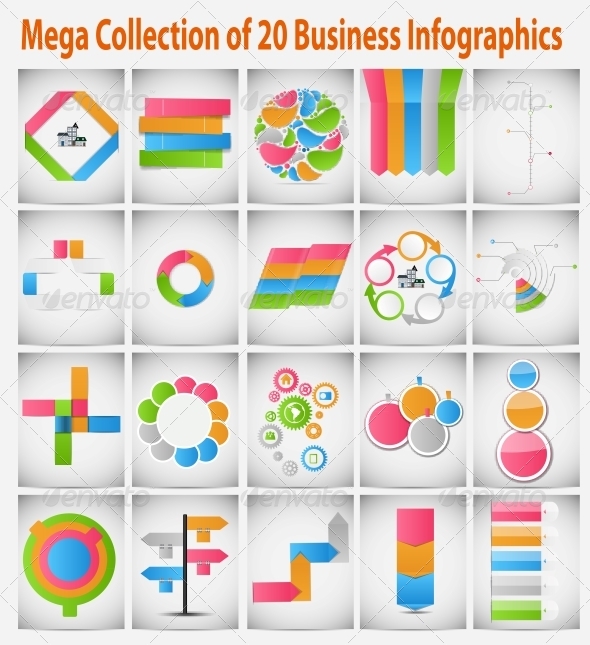 Mega Collection of Business Infographics - Web Technology