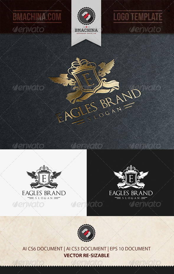 Eagles Brand Logo Template - Crests Logo Templates