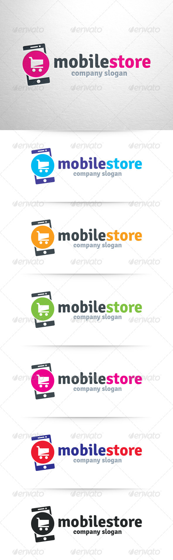 Mobile Store Logo Template - Objects Logo Templates