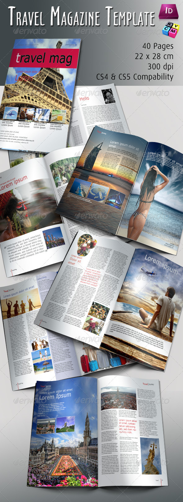 Travel Magazine Template - Magazines Print Templates