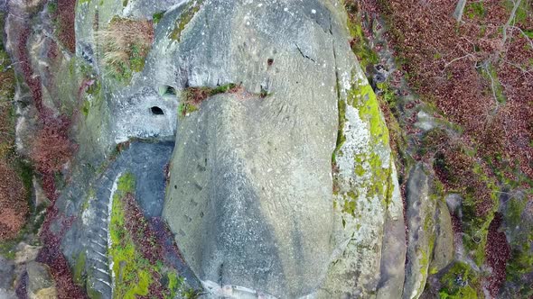 The Rock Monastery in the Forest