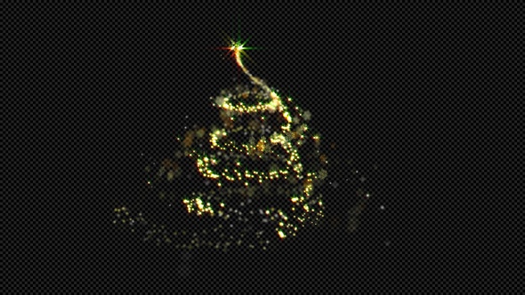 Magic Christmas Particles Tree