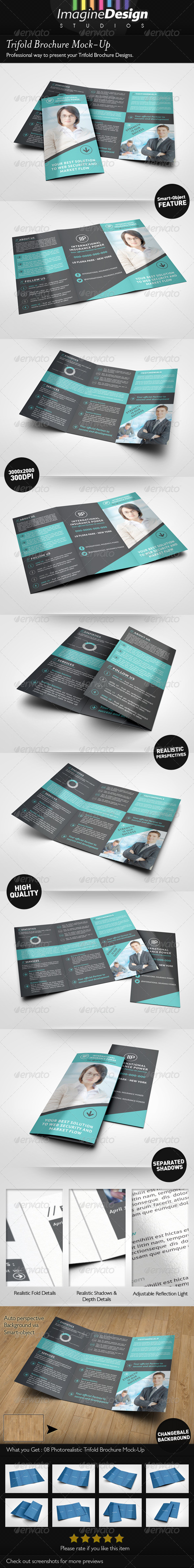 Trifold Brochure Mock-Up - Brochures Print