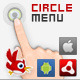 AS3 Circle Menu for Air android and iOS