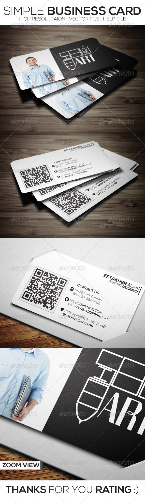 Simple Business Card - Corporate Business Cards
